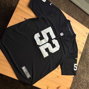 Nike Men's Black Jersey with White Accents